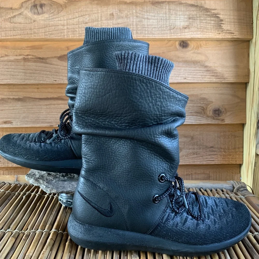 Nike Roshe Two Hi Flyknit Leather Boots - Picture 12 of 15